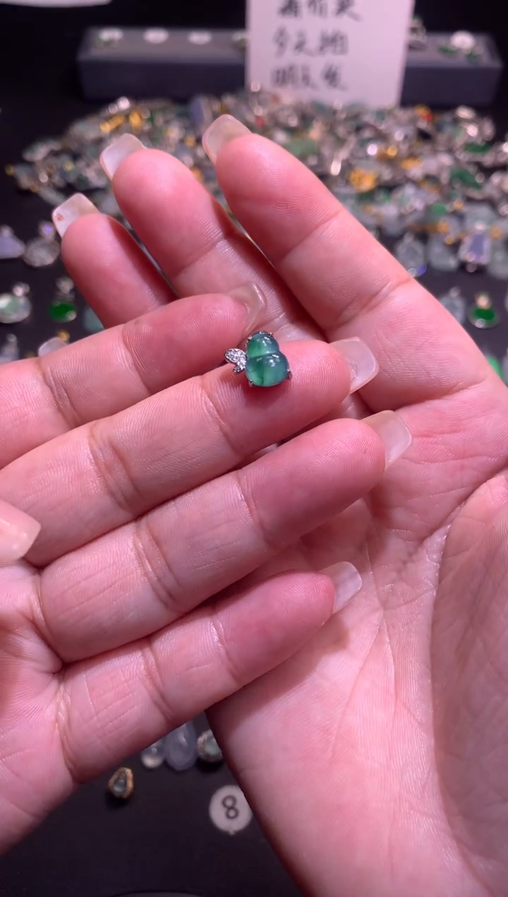 【闪购商品】翡翠吊坠(不含链)银S925镶嵌1