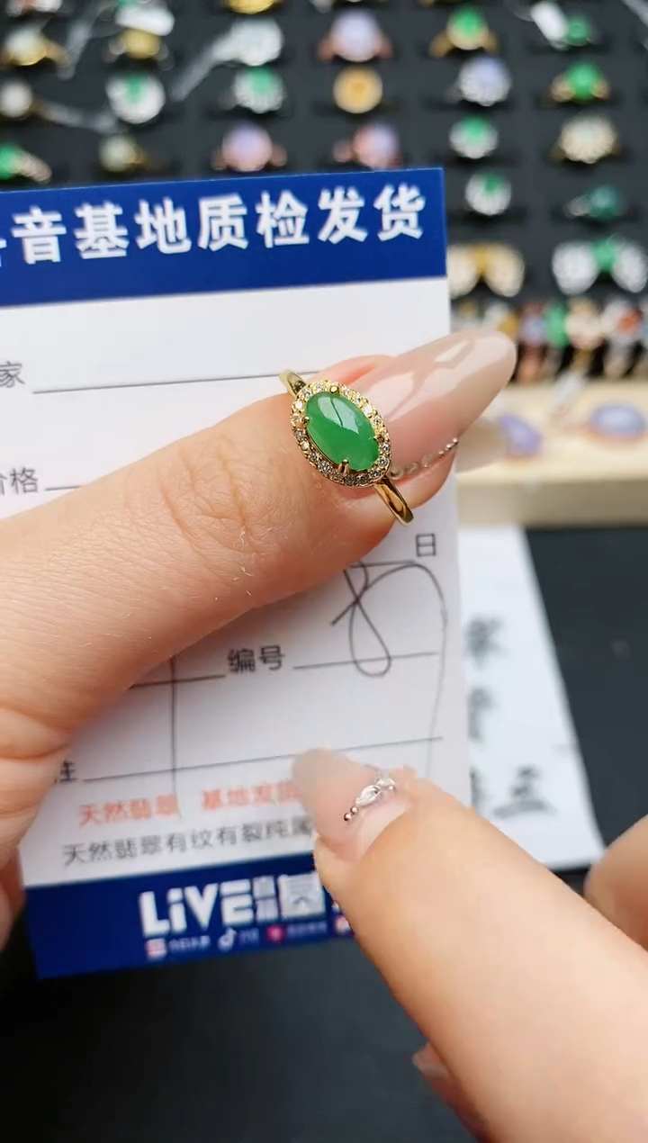 【闪购商品】翡翠戒指银S925镶嵌...........
