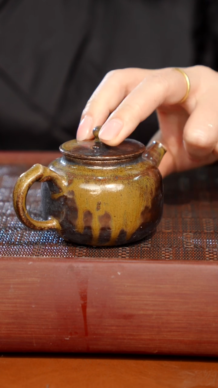 陶瓷奢瓷/瑞寅柴烧茶器（壶）0967 微瑕 