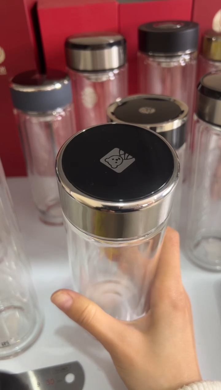 【闪购商品】双层高档365ml高硼硅茶杯