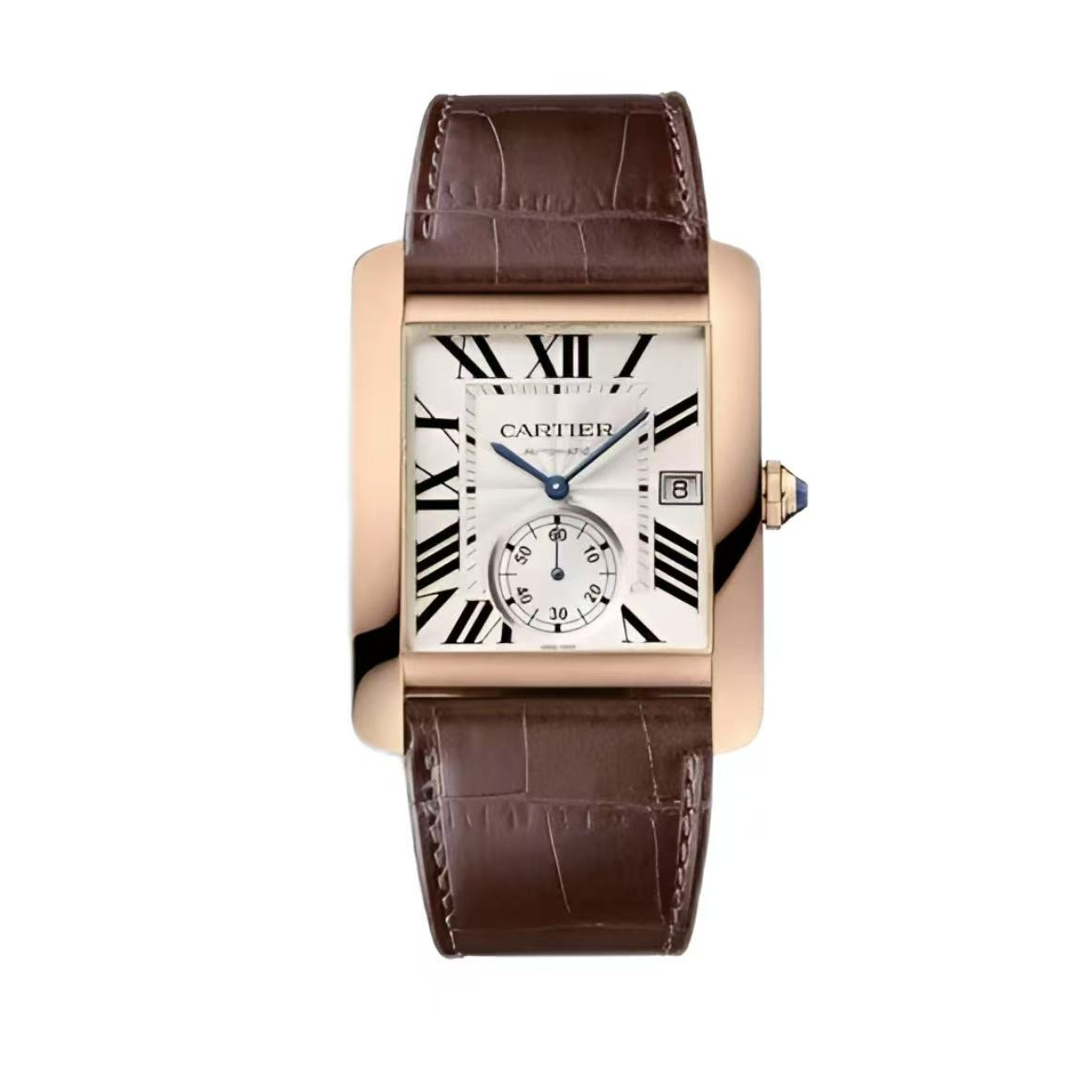 99新 Cartier/卡地亚 坦克W530001 自动机械 18K玫瑰金 男士 单表
