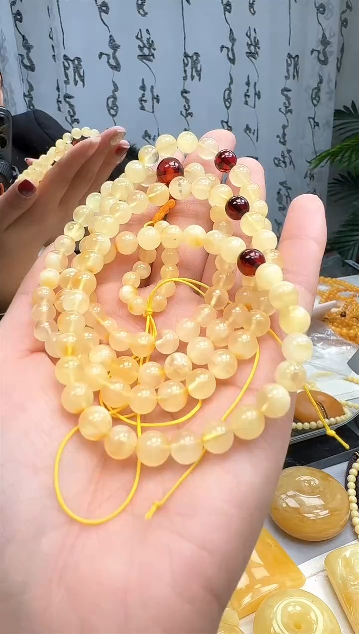 【闪购商品】琥珀裸石未镶嵌项链塔链24.3