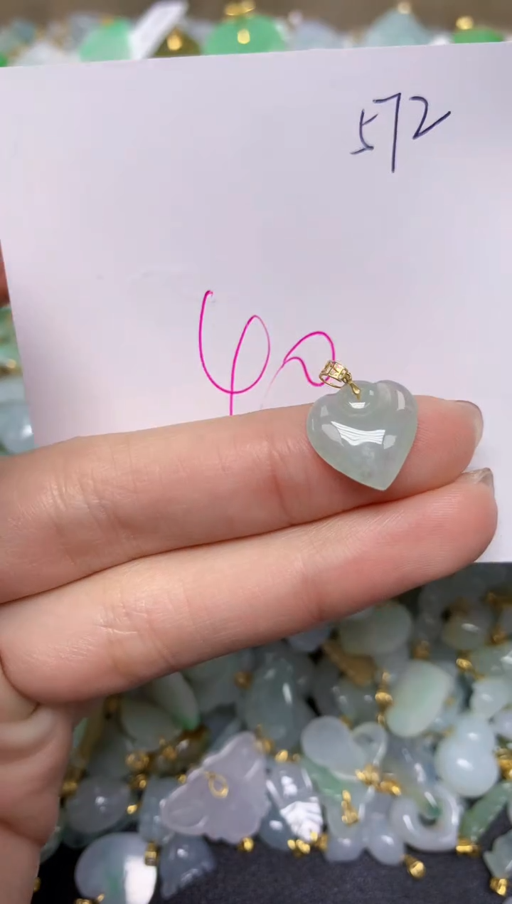 【闪购商品】翡翠颈饰18K金镶嵌 天然翡翠A货