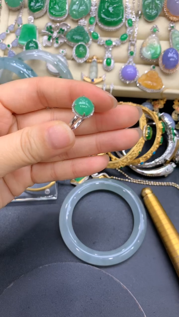 【闪购商品】翡翠戒指18K金镶嵌317-中国好珍宝