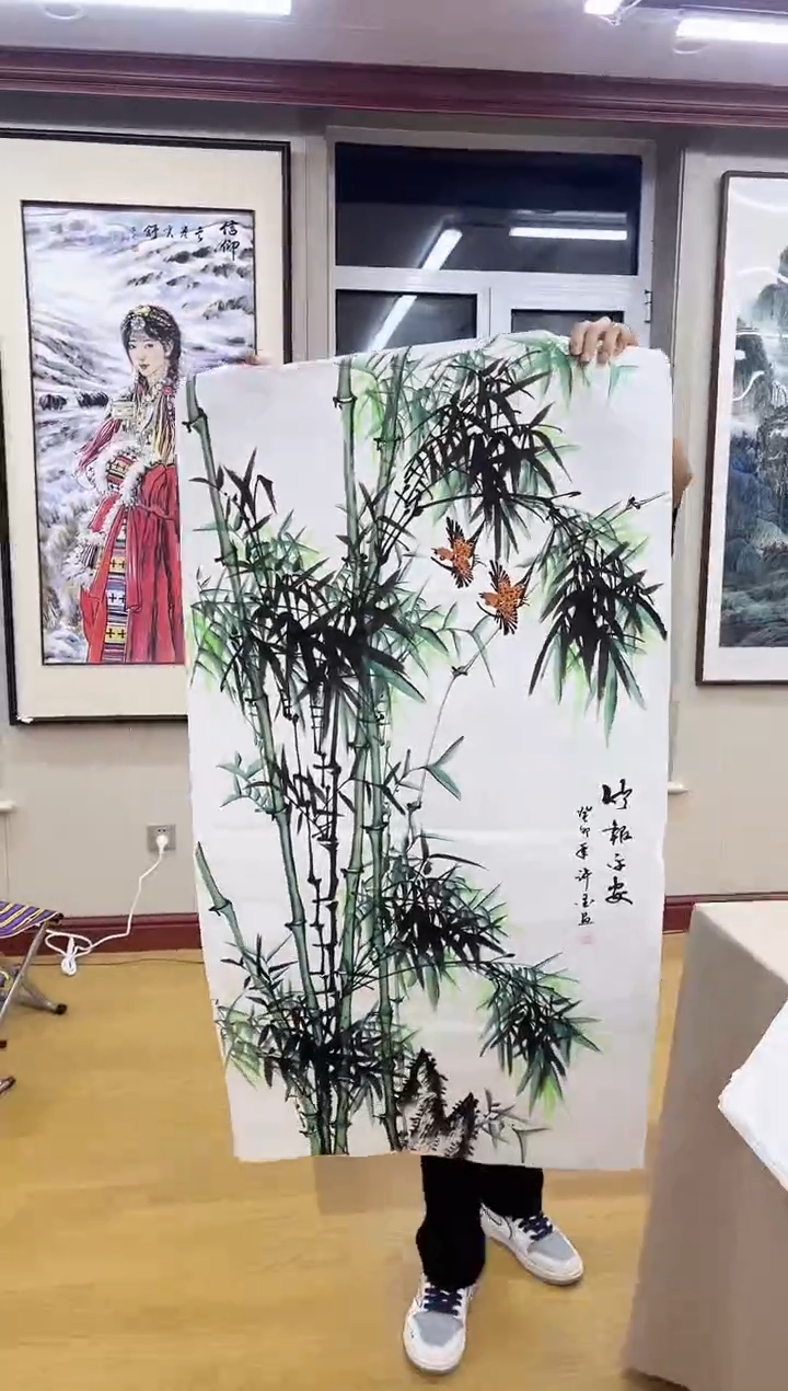 国画九霄甄选国画作品zhb竹子