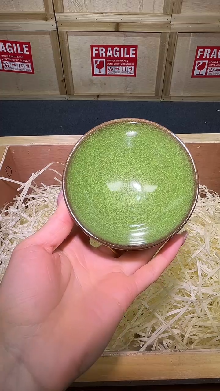 茶盏茶盏主人杯绿冰花