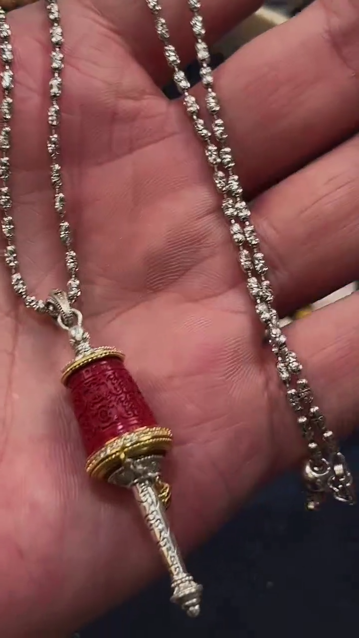 【闪购商品】维腊木（绿檀）其他红砂转金轮锁骨链