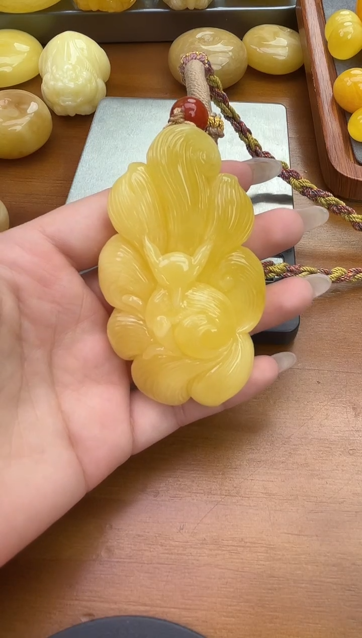 裸石琥珀未镶嵌琥珀蜜蜡吊坠