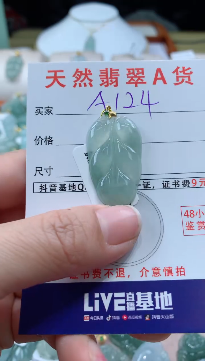 【闪购商品】翡翠颈饰未镶嵌天然A货翡翠挂件