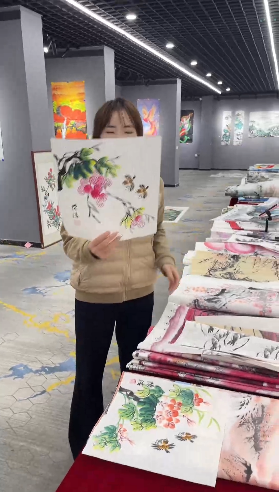 竖款年画艺术作品欣赏D42