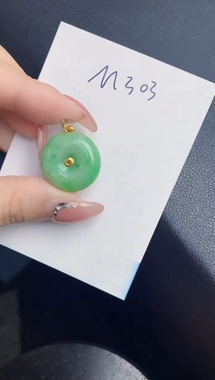 【闪购商品】翡翠颈饰18K金镶嵌000000000