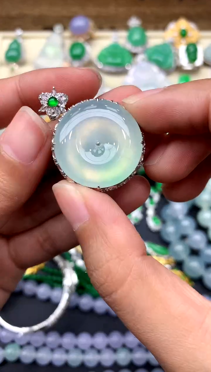 【闪购商品】翡翠颈饰18K金镶嵌299-中国好珍宝
