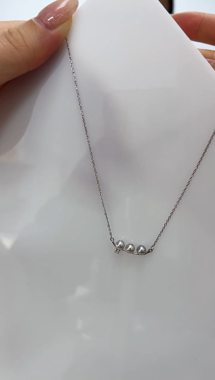 【闪购商品】海水珍珠DA银S925镶嵌c274 套链