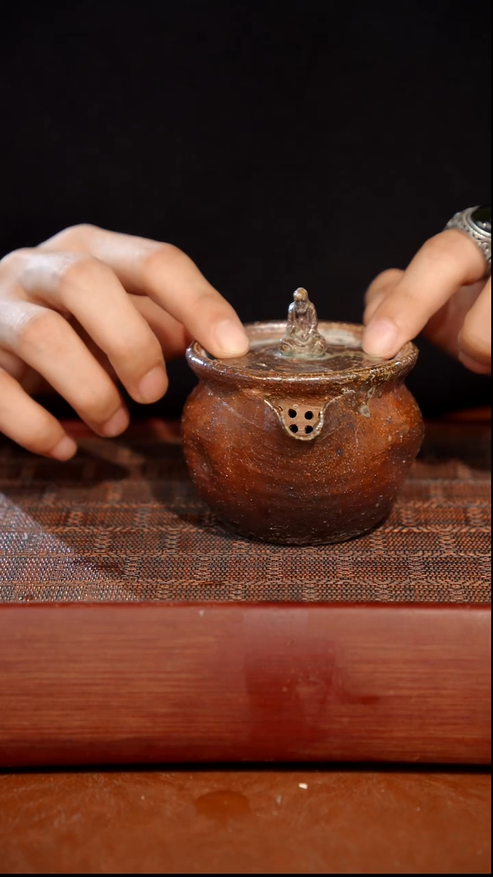 陶瓷奢瓷/瑞寅柴烧茶器（宝瓶）800  微瑕·