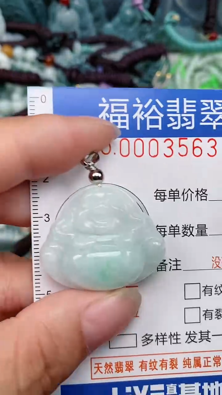 翡翠未镶嵌颈饰...0003563