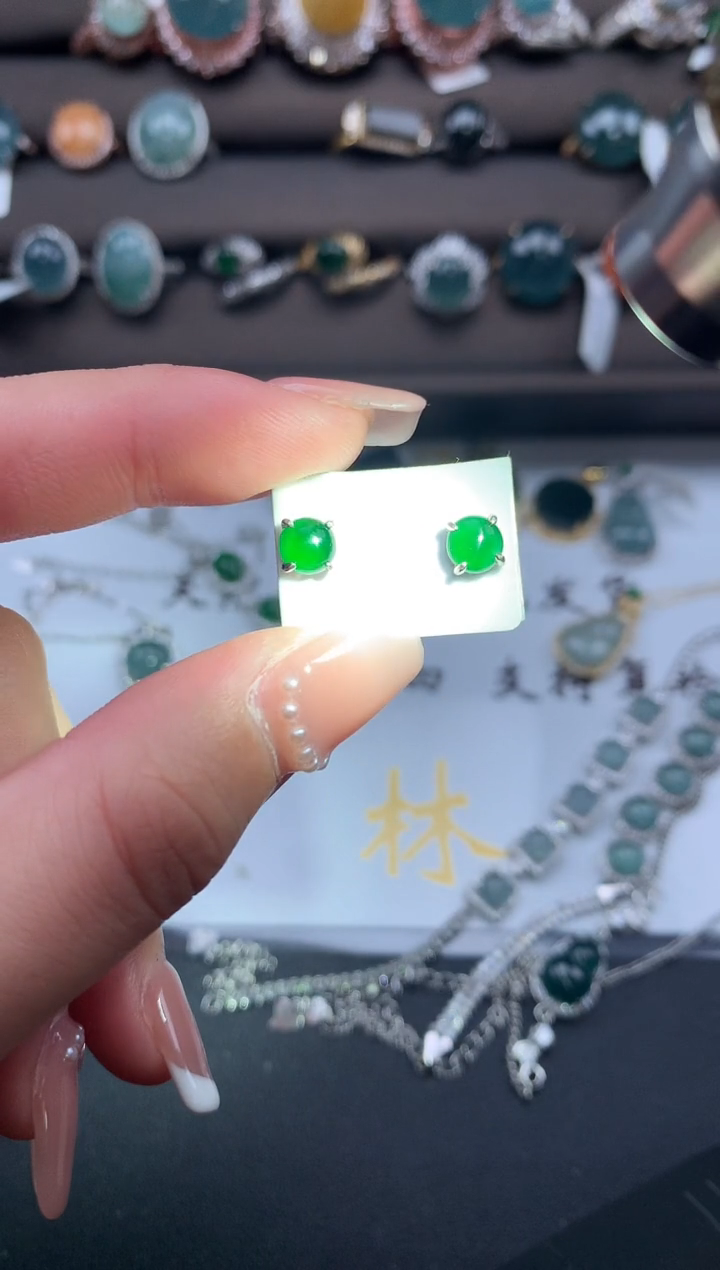 【闪购商品】翡翠戒指银S925镶嵌5214