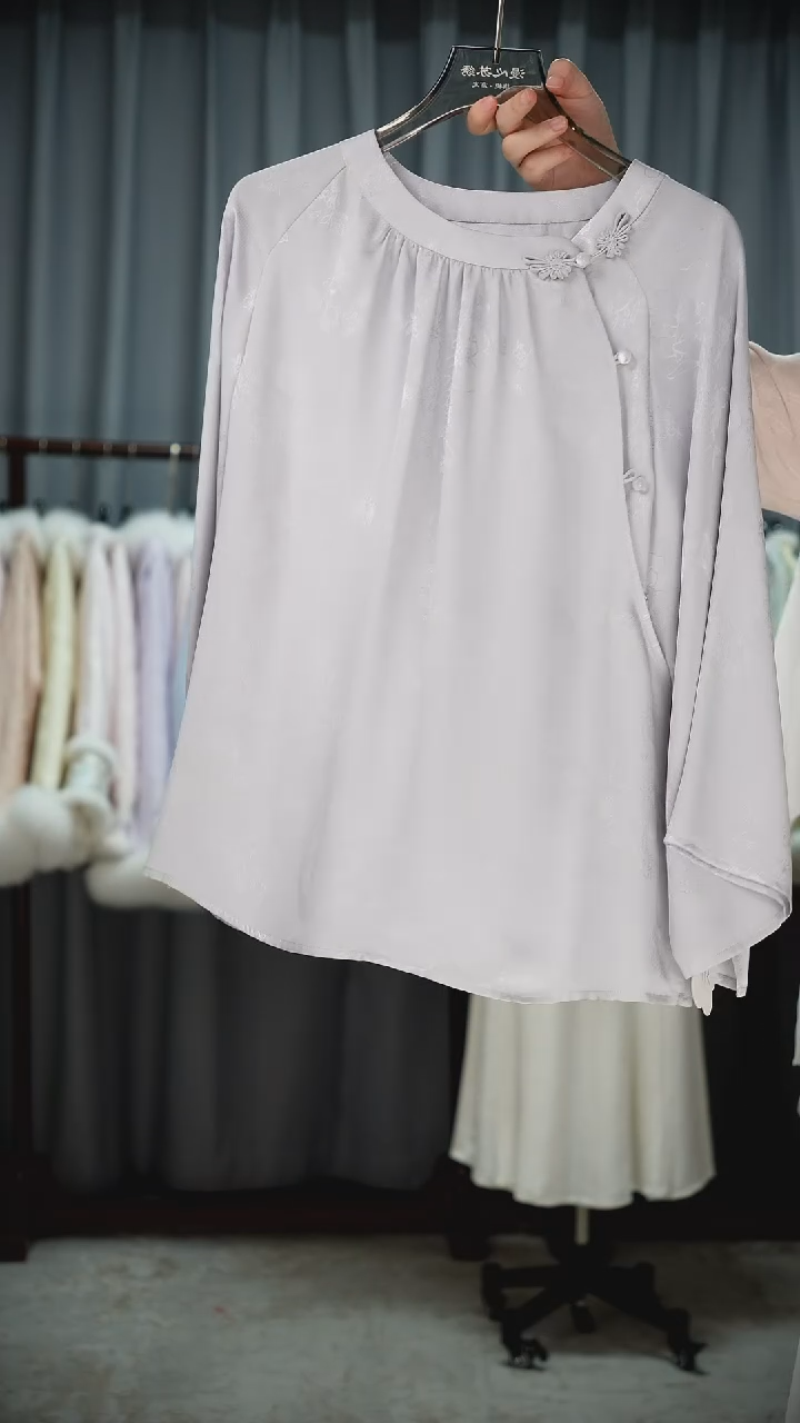 织绣不退不换 真丝罗杉