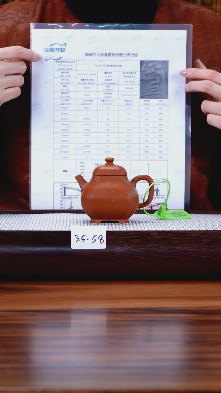 【闪购商品】紫砂茶壶3.5-58大红泥 八方文旦