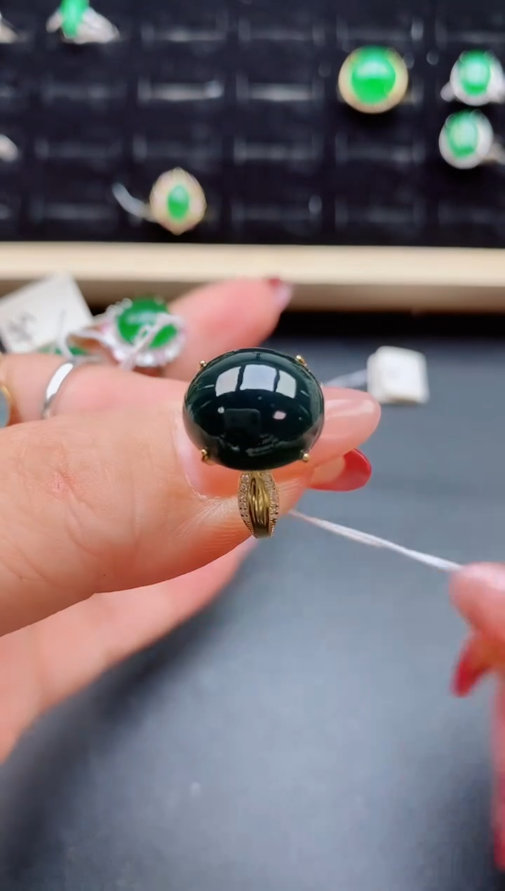 【闪购商品】翡翠戒指银S925镶嵌1321321