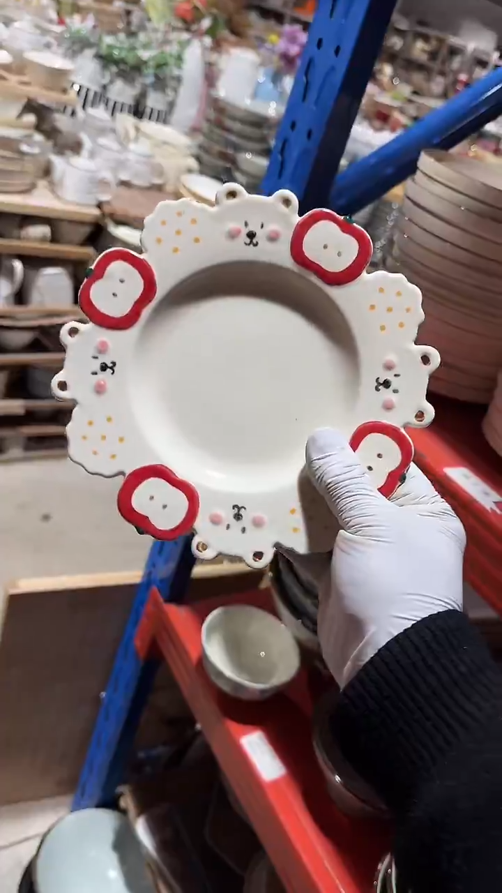 陶瓷苹果盘微瑕 凑满20元包邮