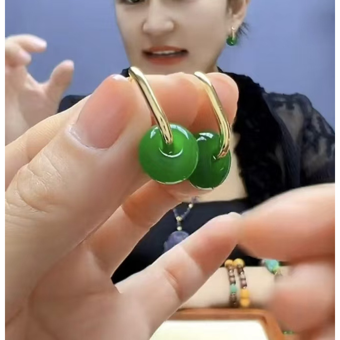 绿色耳饰DIY斜跨套装