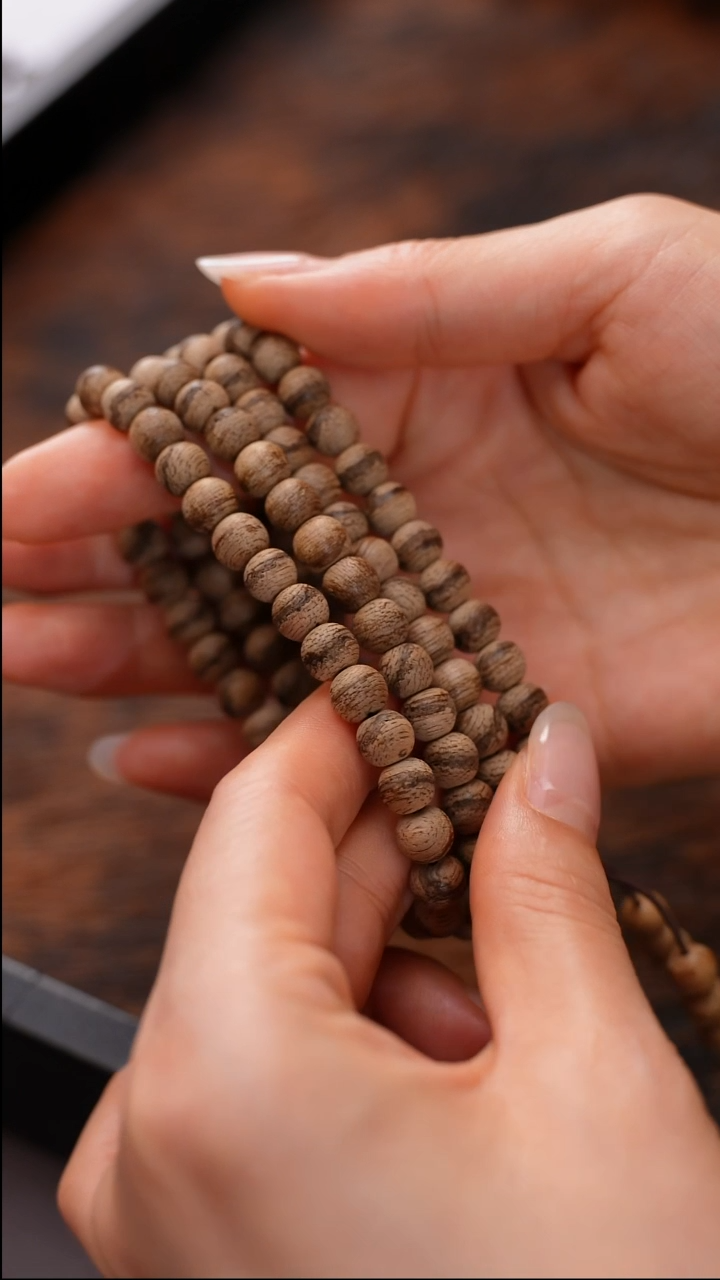 沉香手串CBM622文莱天然野沉香多圈多样性发一