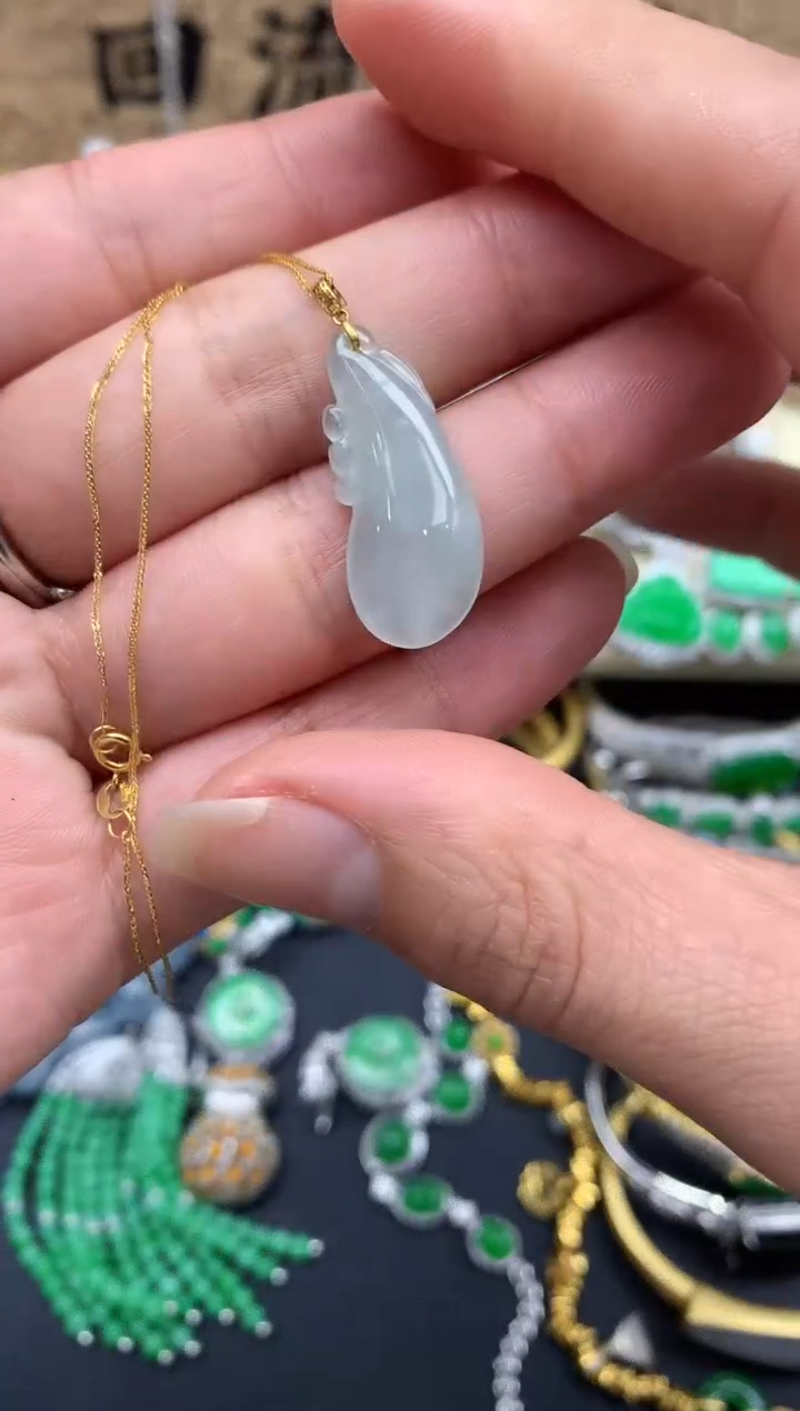 【闪购商品】翡翠颈饰18K金镶嵌154-中国好珍宝