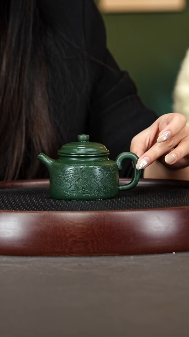 茶壶紫砂108HH德钟 老绿泥