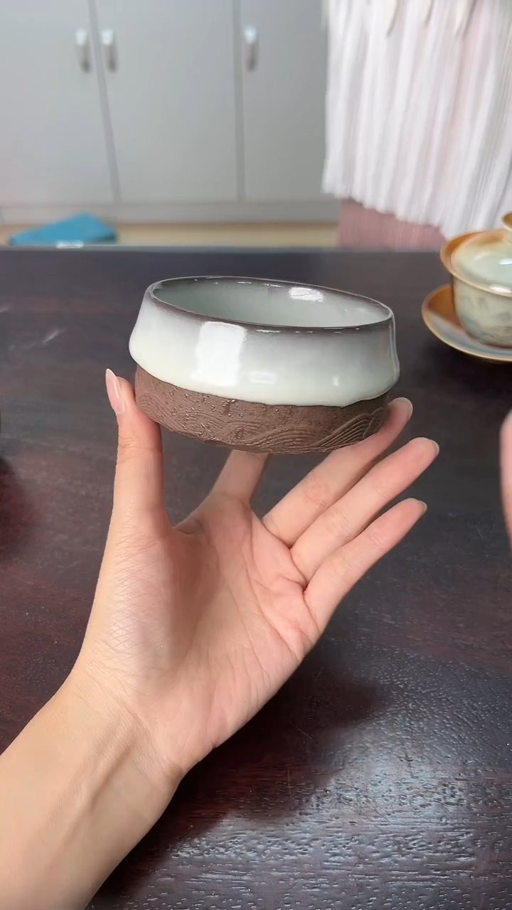 龙泉云间青瓷小米茶器