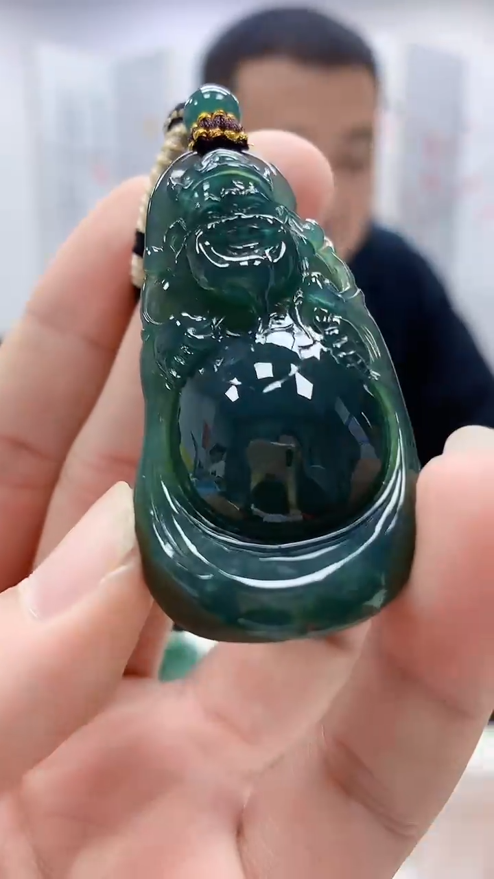 定制翡翠未镶嵌4898bb-毛货挂件129
