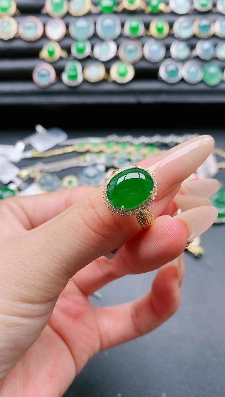 【闪购商品】翡翠戒指银S925镶嵌11111111
