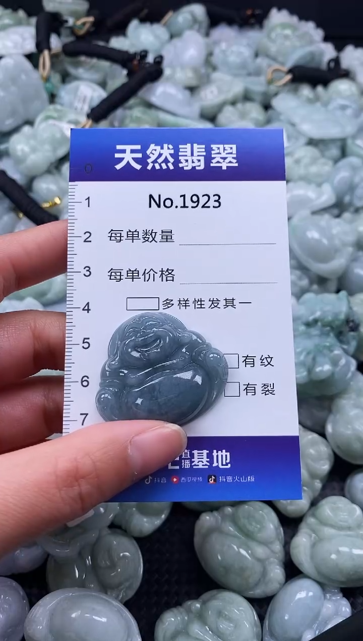 【闪购商品】翡翠颈饰未镶嵌缅甸A货翡翠1923