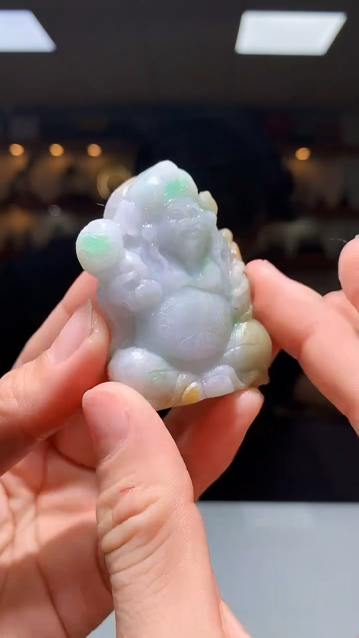 【闪购商品】定制翡翠未镶嵌1087hm-毛货挂件41