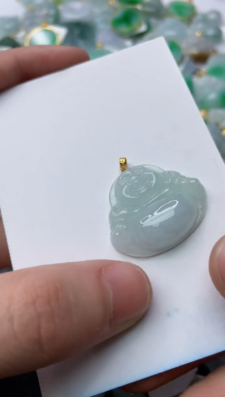 【闪购商品】翡翠颈饰18K金镶嵌34.........