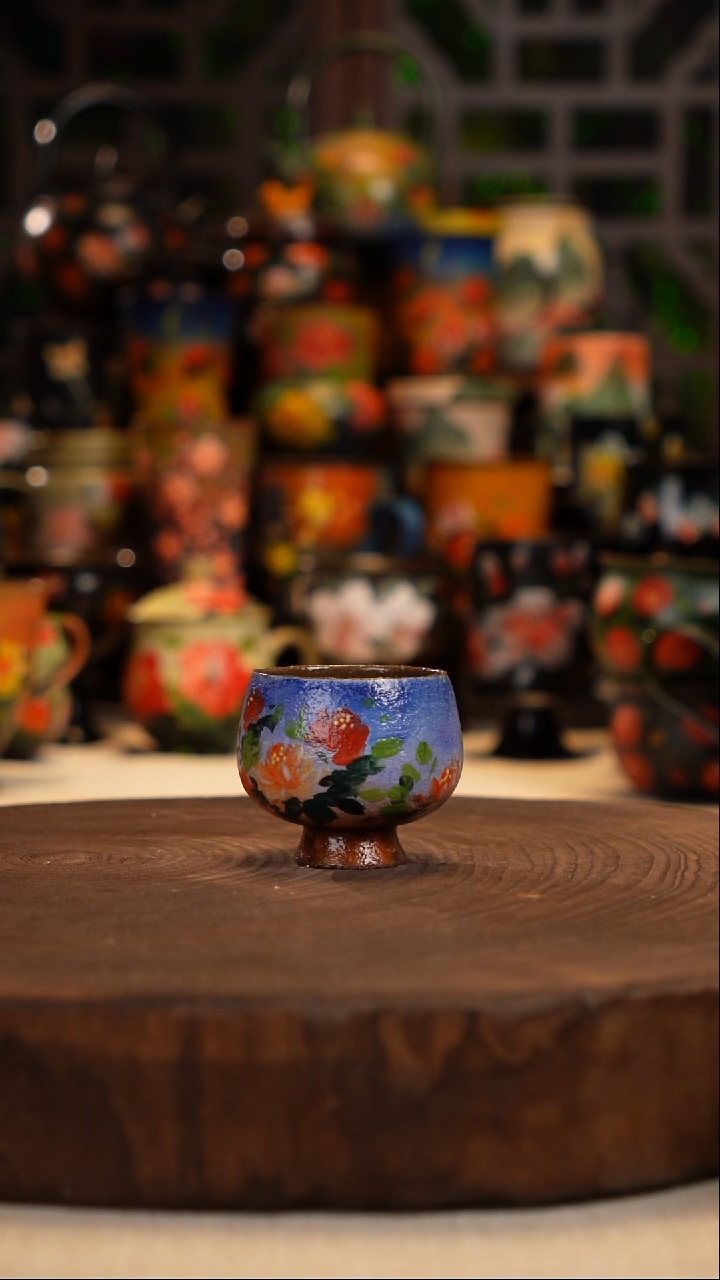  油画  釉下彩 杯子