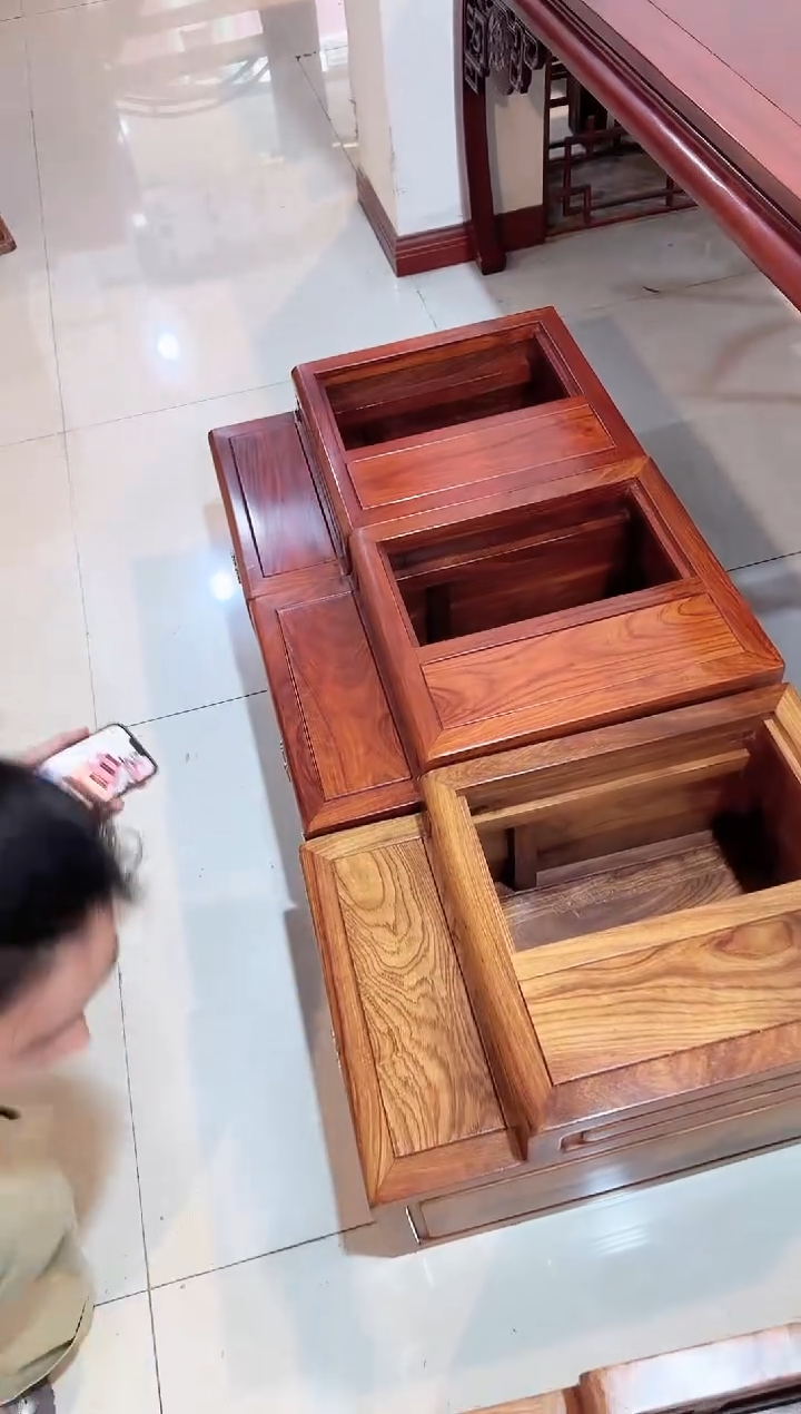 国标红木刺猬紫檀脚踏炕几飘窗几