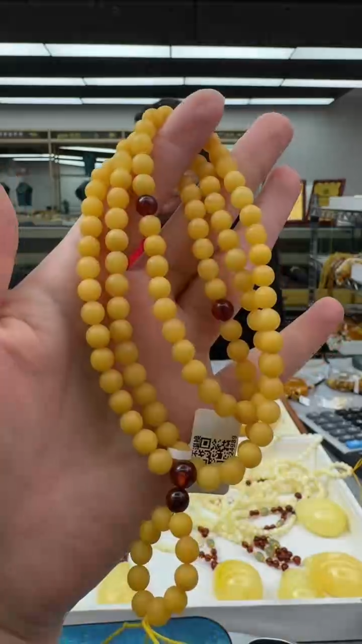 【闪购商品】琥珀颈饰未镶嵌596秒拍号