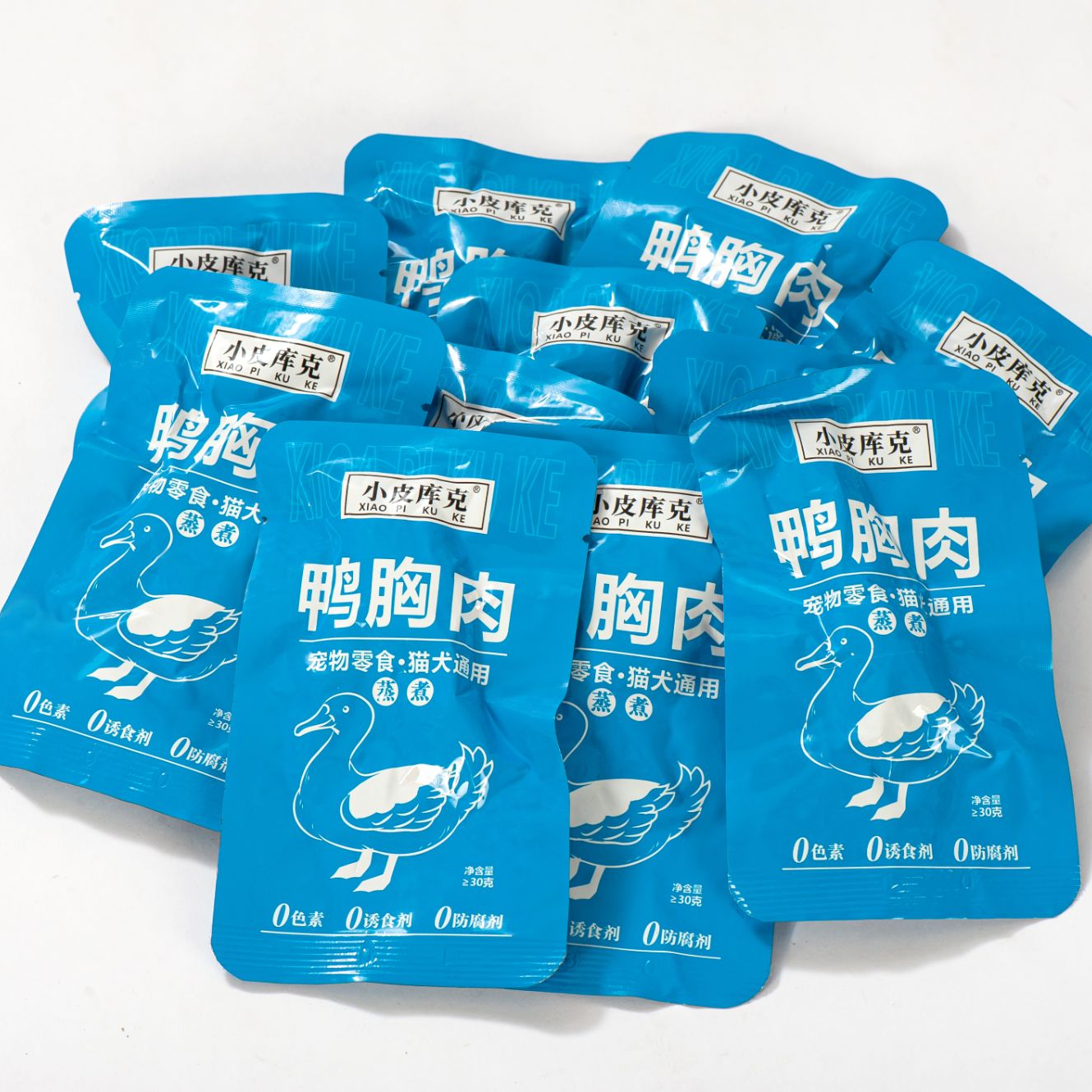 【小皮库克】蒸煮鸡胸肉宠物零食猫零食补水湿粮肉干零食狗零食色彩