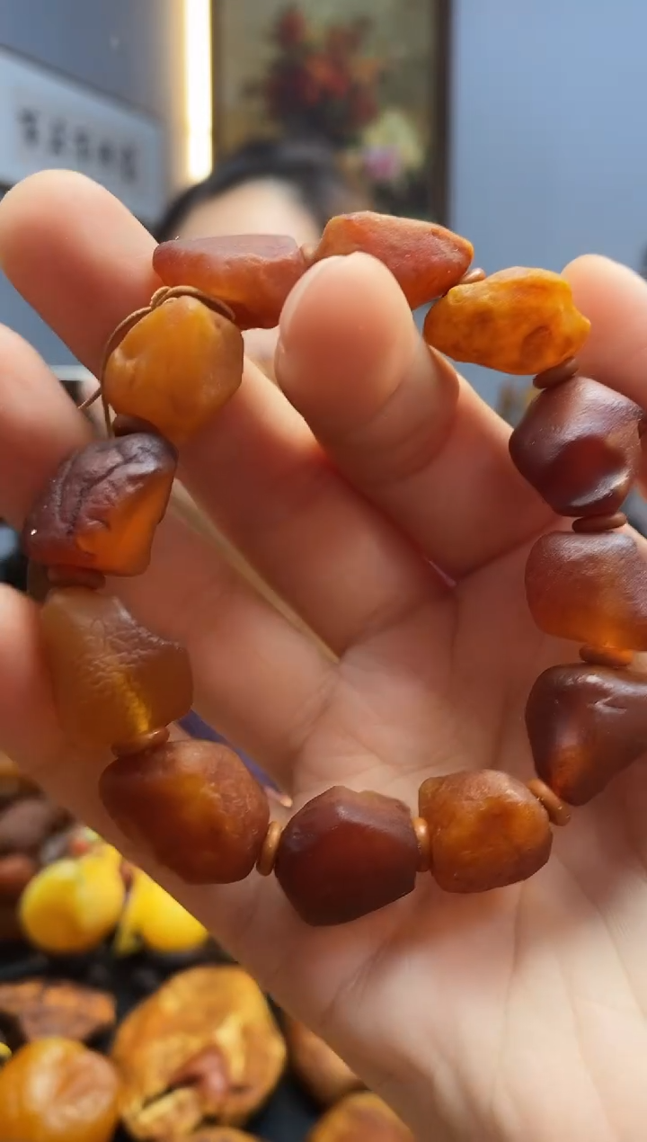 手链琥珀未镶嵌手串