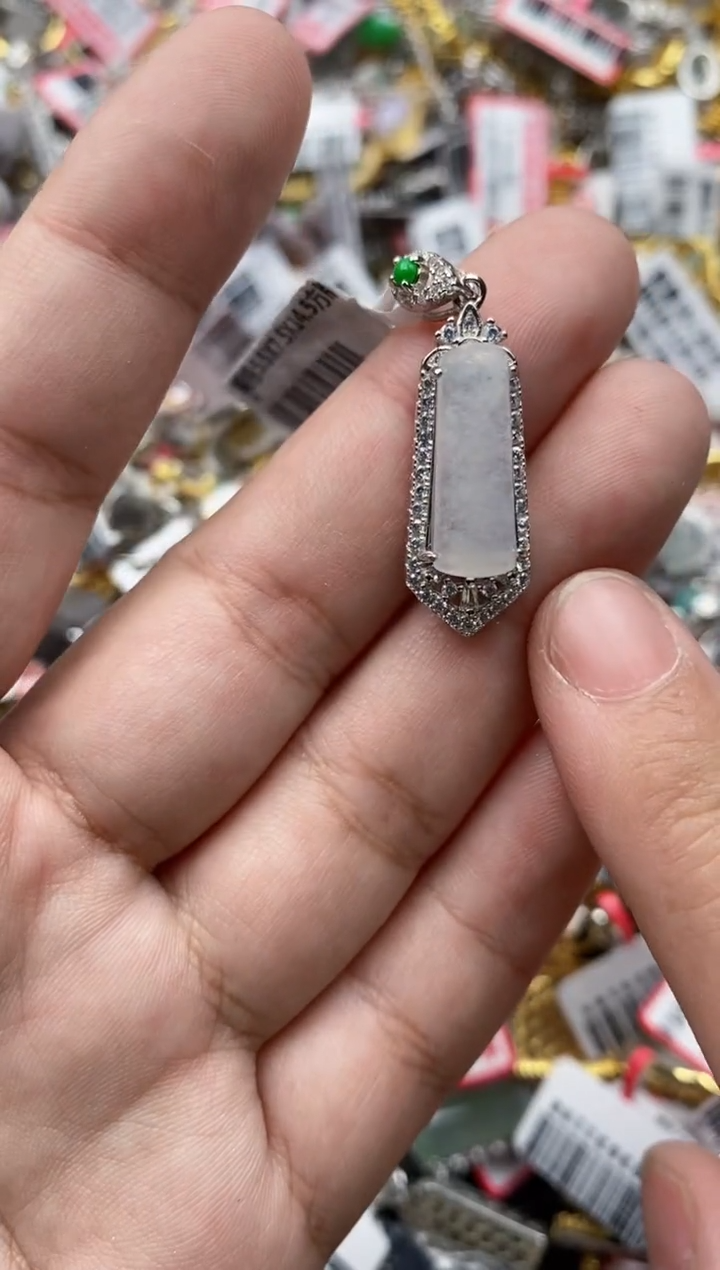 【闪购商品】翡翠戒指银S925镶嵌22222---10