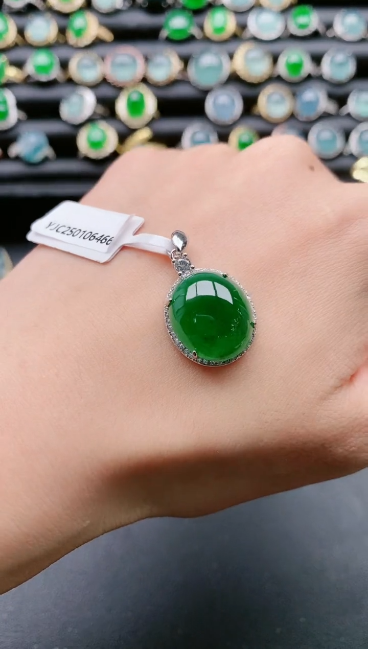 【闪购商品】翡翠戒指银S925镶嵌1111