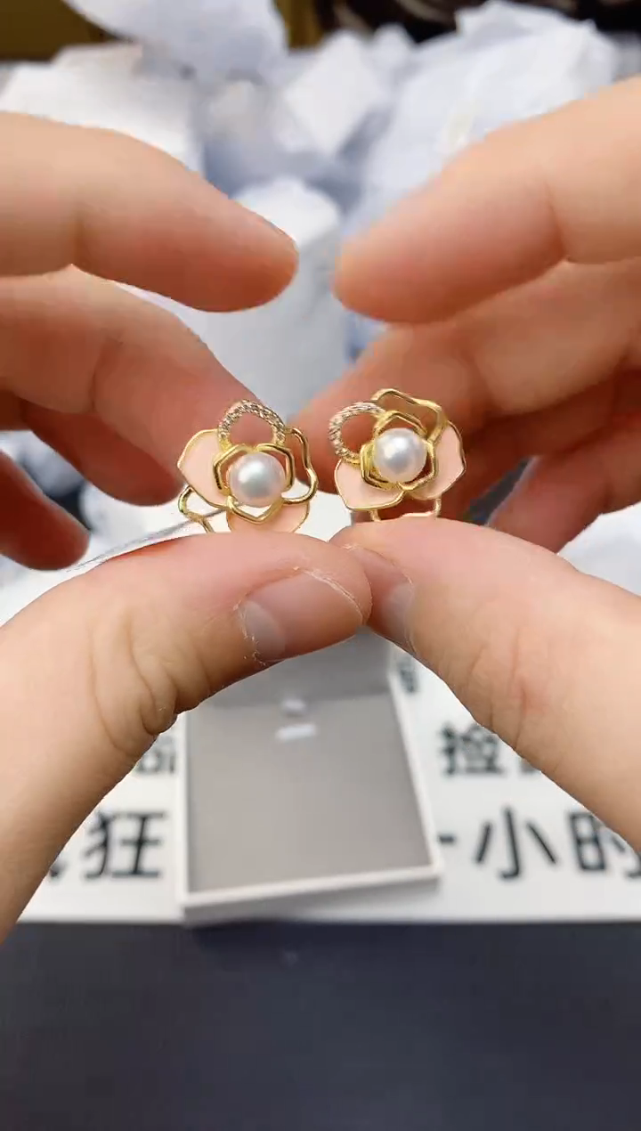 未镶嵌耳饰淡水珍珠ed1037