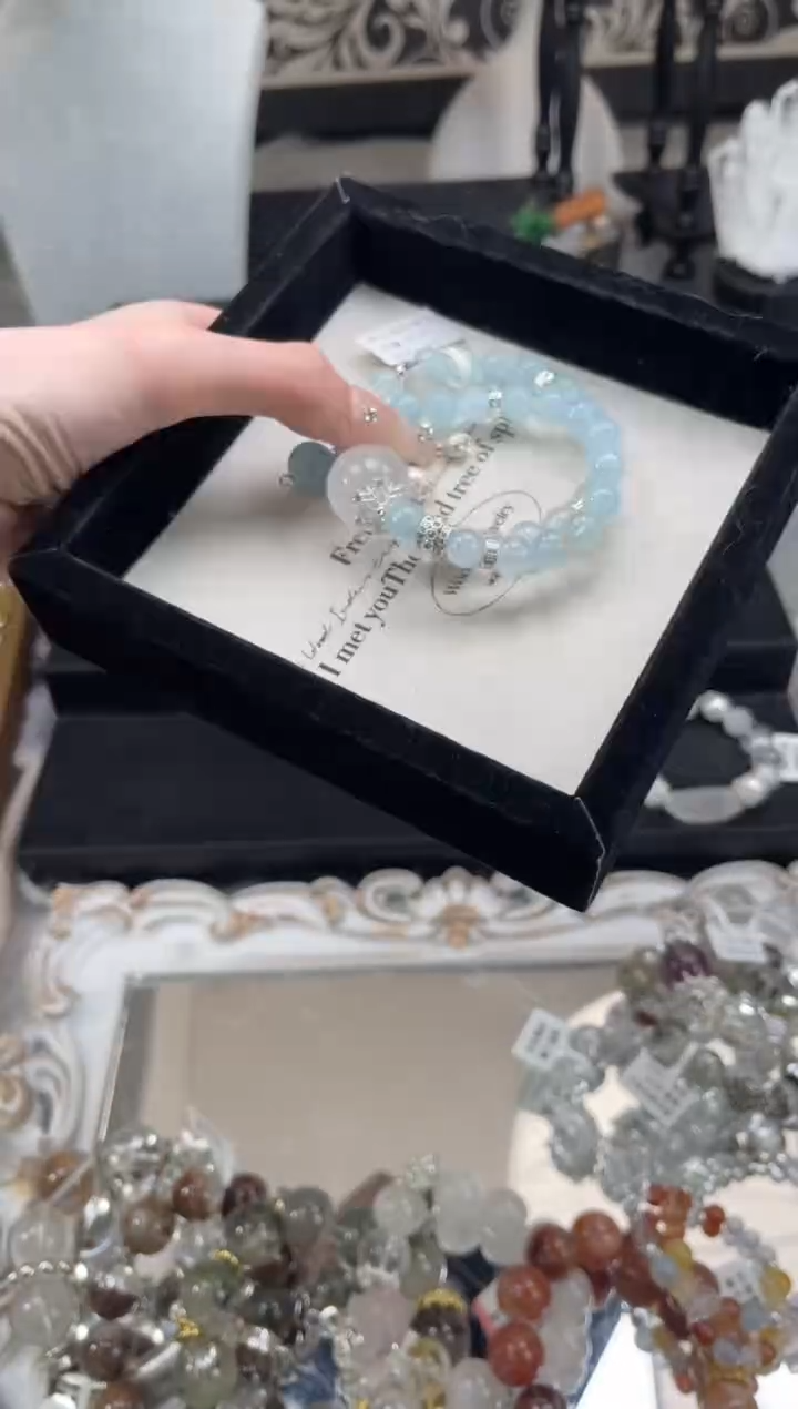 【闪购商品】烟晶手链银S925镶嵌天然水晶 多样性发货