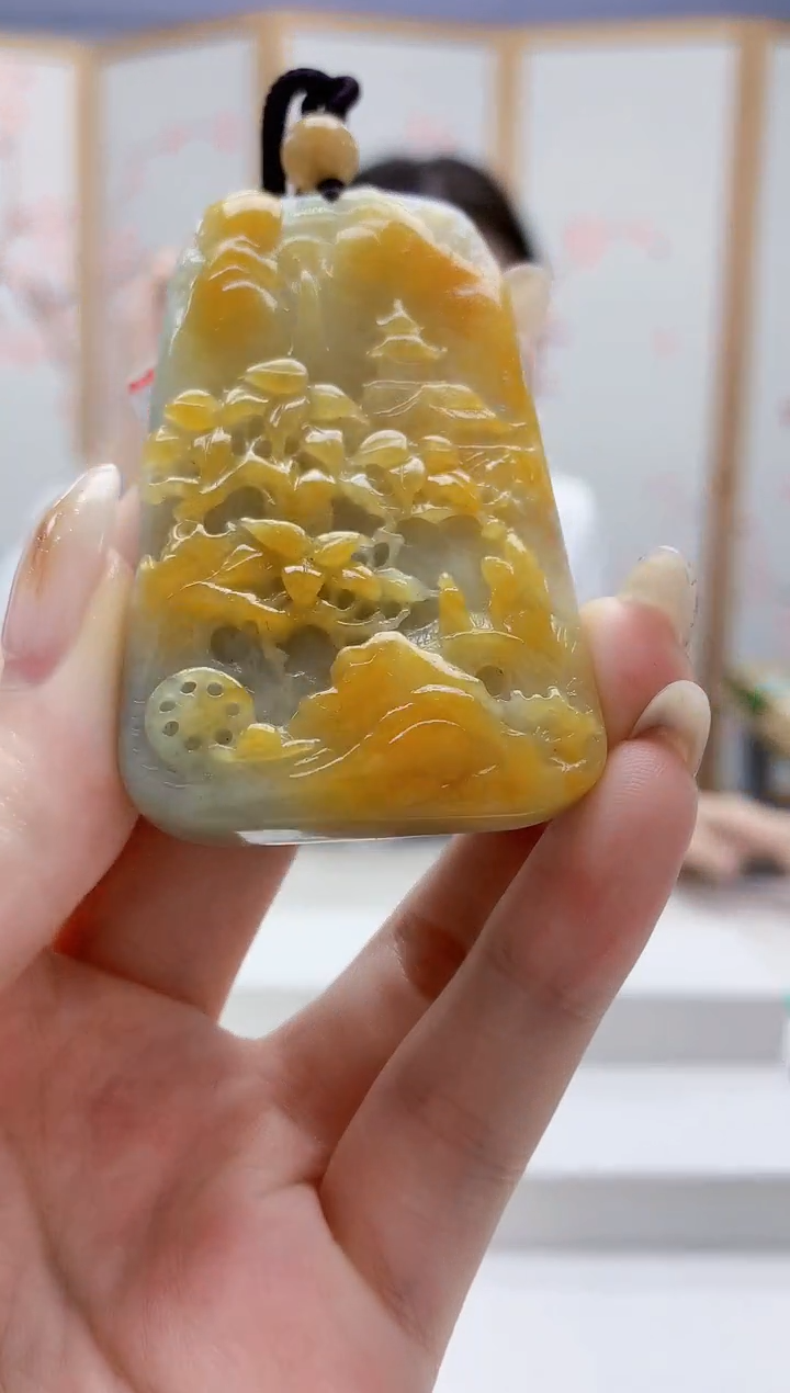 未镶嵌定制翡翠3099jw-毛货挂件57