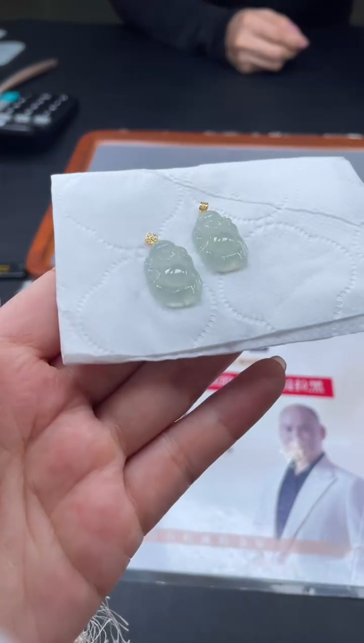 【闪购商品】定制翡翠18K金镶嵌-07HDJT0135900多样性发其一
