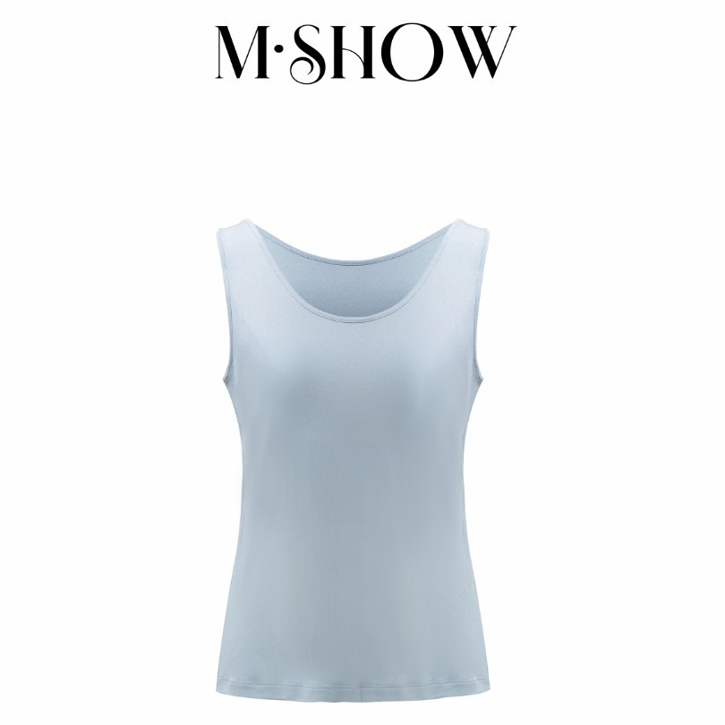 【针织真丝】100%桑蚕丝150克重针织加捻弹力女士真丝背心5075B