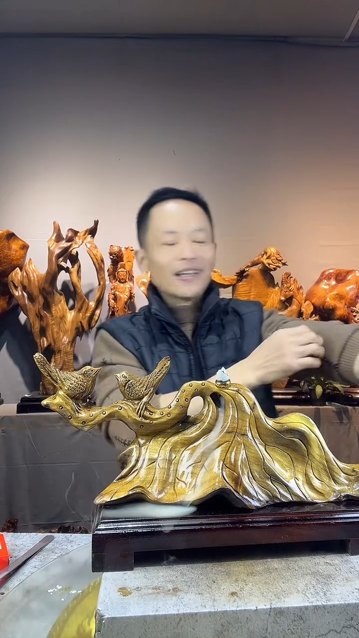 金丝楠༺****༻小叶桢楠随行摆件21