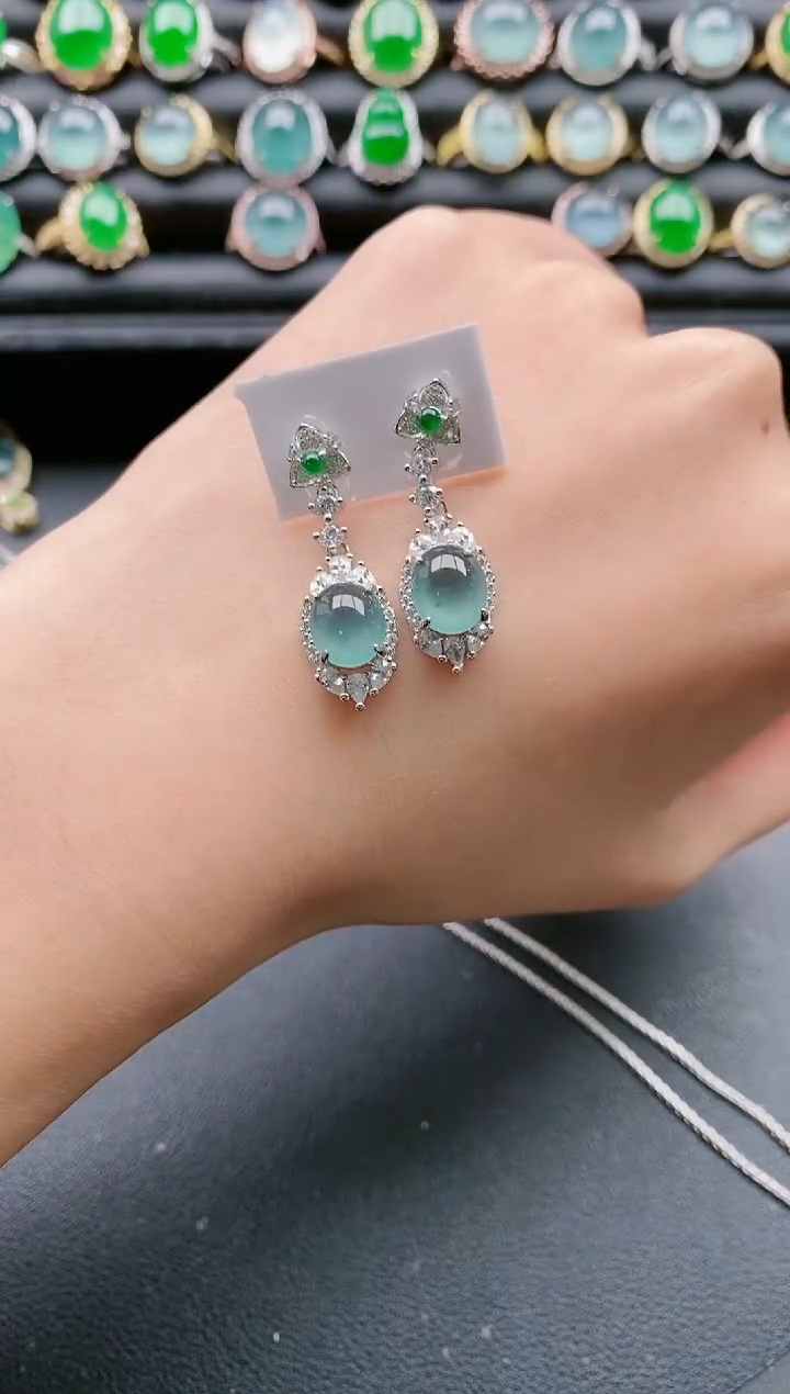 【闪购商品】翡翠戒指银S925镶嵌111111111