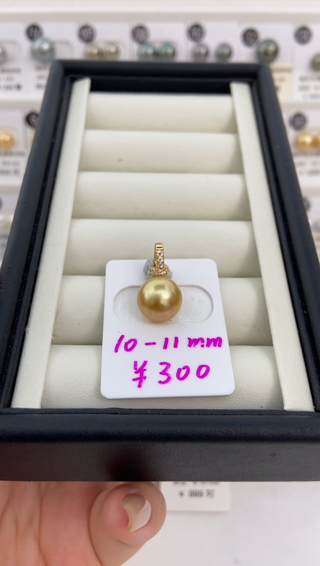 银S925镶嵌项链定制海水珍珠用****8定制吊坠不退不换