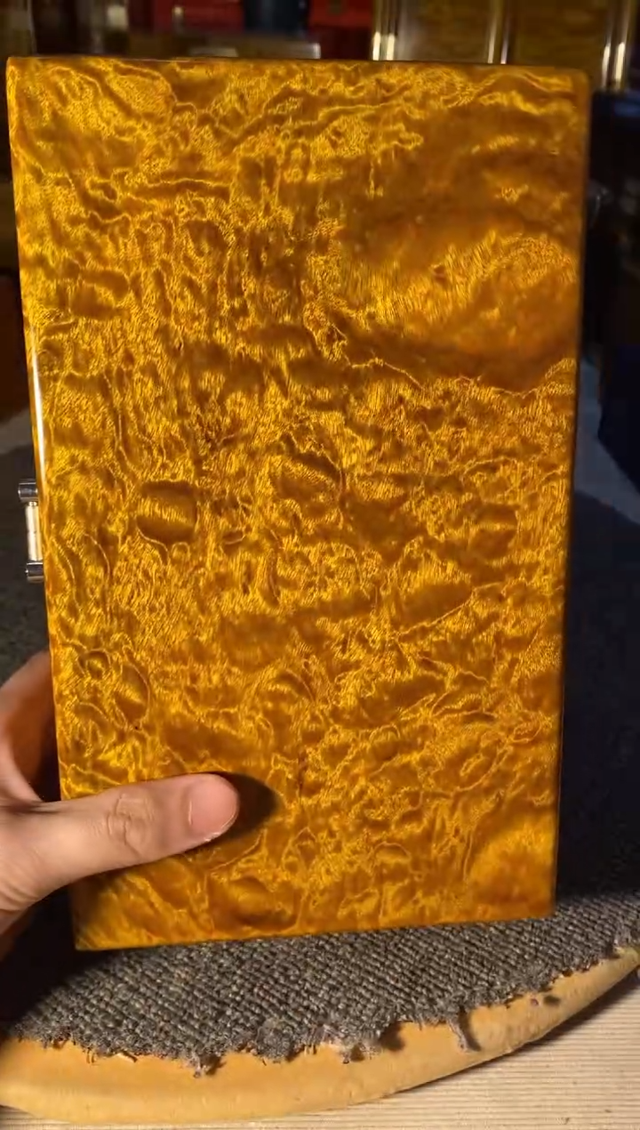 【闪购商品】金丝楠木艺金丝楠首饰盒F171